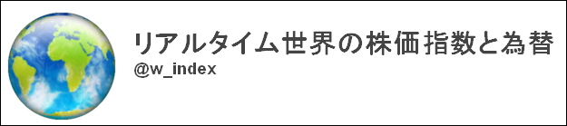 世界の株価Twitter